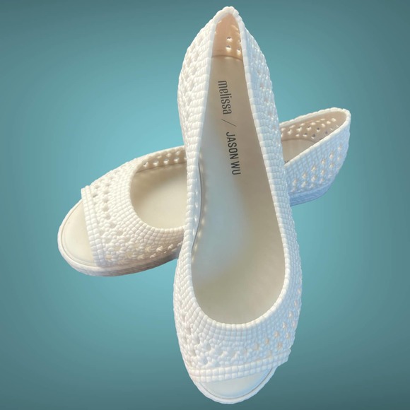Jason Wu Shoes - Melissa Camilla + Jason Wu woven open toe flats size 7
